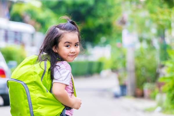 School-going children with heavy bags and screen habits ​
